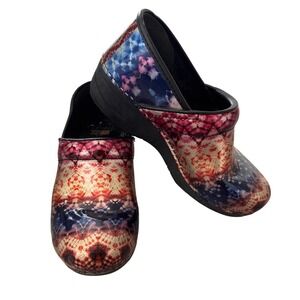 Dansko XP Pro Tie Dye Clogs Professional Nursing Comfort‎ Shoes Women's 38